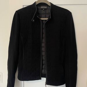 Emporio Armani quilted black jacket